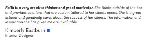 (Quote Text) With indomitable persistence and enthusiasm, Faith reached out to pick me up and brush me off when I needed her services the most...